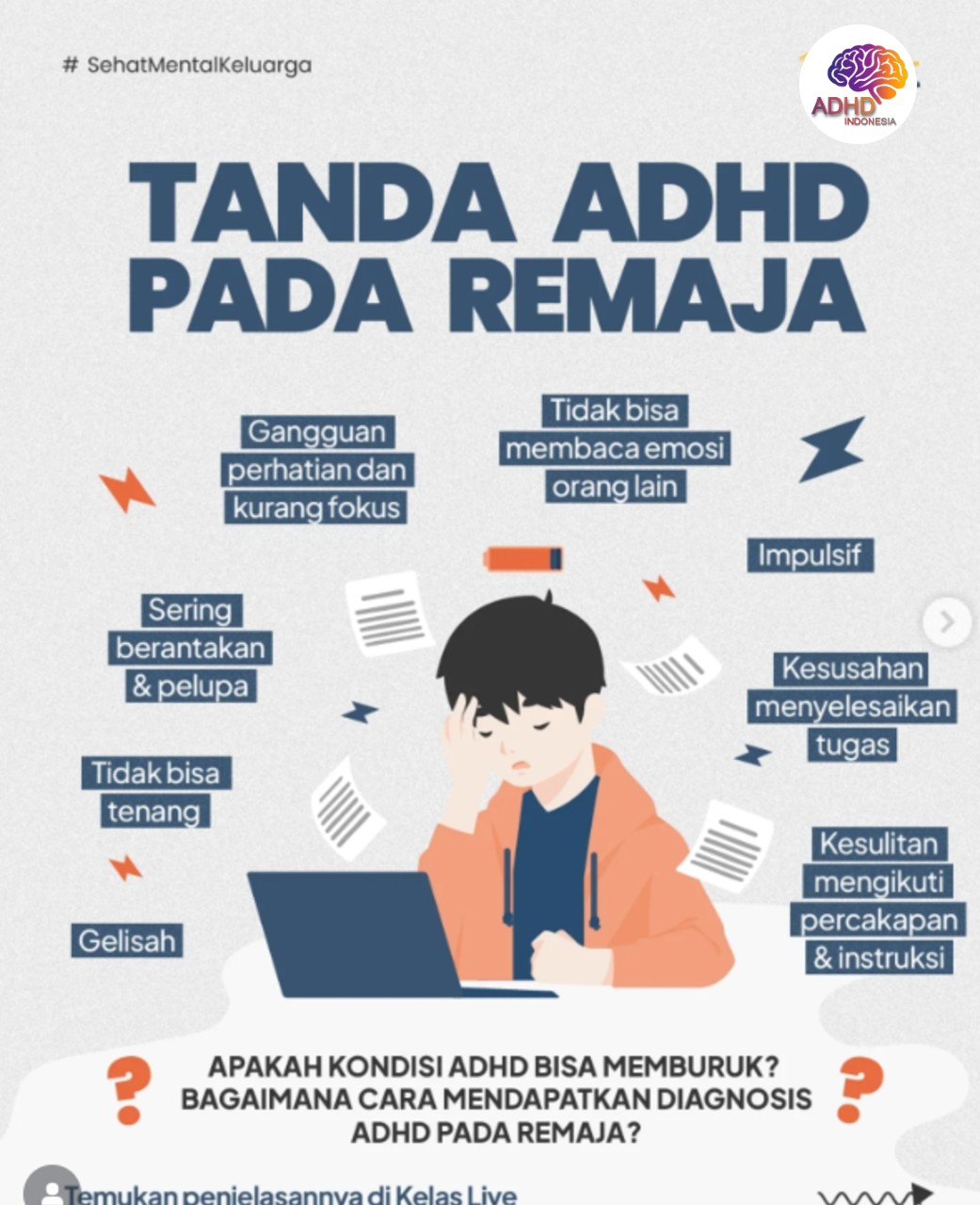 Screening ADHD Non-Diagnostik: Edukasi Awal bagi Orang Tua di Kabupaten Fakfak